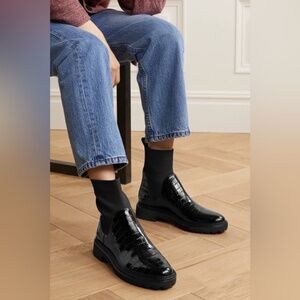 Never Worn Loeffler Randall Bridget Black Chelsea Combat Boot